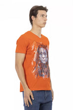 Orange Cotton Men's T-Shirt Trussardi Action