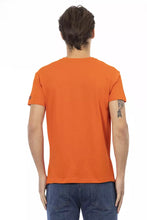 Orange Cotton Men's T-Shirt Trussardi Action
