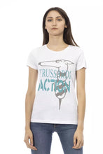 White Cotton Women T-Shirt Trussardi Action