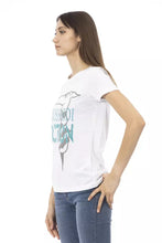 White Cotton Women T-Shirt Trussardi Action
