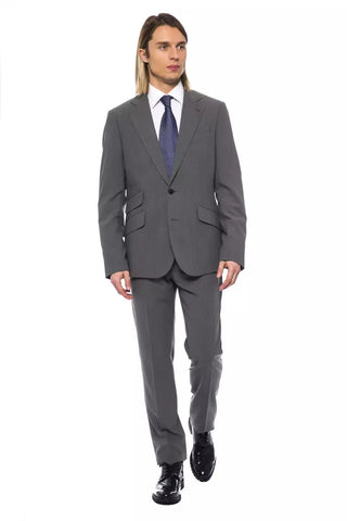 Gray Wool Men Blazer Billionaire Italian Couture