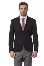 Black Wool Mens Blazer Billionaire Italian Couture