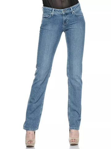 Light Blue Cotton Women Jean Ungaro Fever