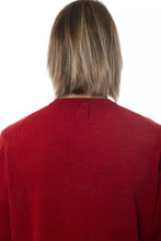 Red Merino Wool Men Sweater Billionaire Italian Couture