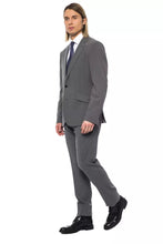 Gray Wool Men Blazer Billionaire Italian Couture
