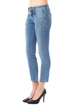 Light Blue Cotton Women Capri Jeans Ungaro Fever