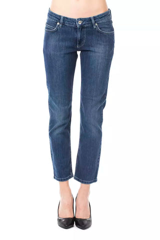 Light Blue Cotton Women Jeans Ungaro Fever