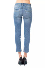 Light Blue Cotton Women Capri Jeans Ungaro Fever