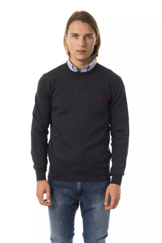 Gray Merino Wool Men Sweater Uominitaliani