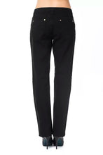 Black Cotton Women Pant Ungaro Fever