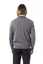 Gray Merino Wool Men Sweater Uominitaliani