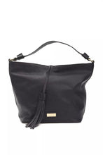 Gray Leather Women Shoulder Bag Pompei Donatella