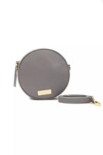 Gray Leather Women Crossbody Bag Pompei Donatella