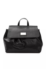 Black Leather Women Shoulder Bag Pompei Donatella