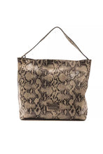 Brown Leather Women Shoulder Bag Pompei Donatella