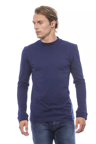 Blue Cotton Men Sweater Verri
