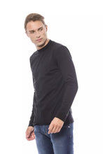 Black Cotton Men's Sweater Verri