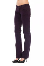Purple Cotton Women Pants Ungaro Fever
