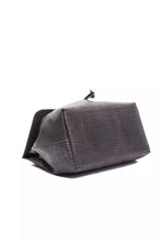 Gray Leather Women Shoulder Bag Pompei Donatella