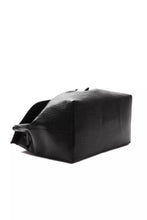 Black Leather Women Shoulder Bag Pompei Donatella