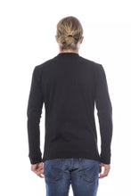 Black Cotton Men's Sweater Verri