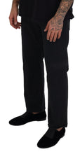 Black Cotton Back Buckle Casual Denim Jeans John Galliano