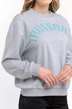 Gray Cotton Women Sweatshirt Trussardi