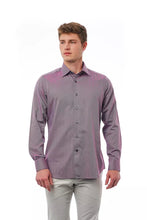 Burgundy Cotton Men Shirt Bagutta