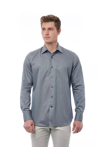 Black Cotton Men's Shirt Bagutta