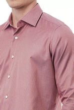 Red Cotton Men Shirt Bagutta