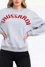 Gray Cotton Women Sweatshirt Trussardi