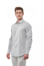 Gray Cotton Men Shirt Bagutta