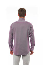 Burgundy Cotton Men Shirt Bagutta