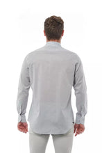 Gray Cotton Men Shirt Bagutta