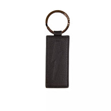 Black Leather Men Keychain Neil Barrett