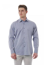 Gray Cotton Men Shirt Bagutta