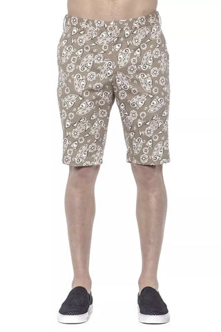 Beige Cotton Men Short PT Torino