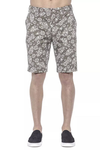 Green Cotton Men's Bermuda Short PT Torino