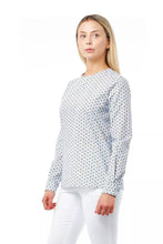 White Cotton Women Blouse with Skull Print Bagutta