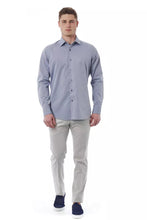 Gray Cotton Men Shirt Bagutta