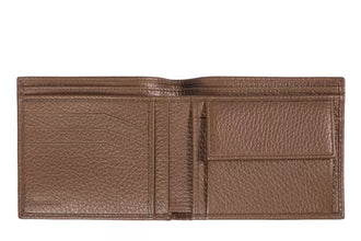Brown Leather Men Wallet Trussardi