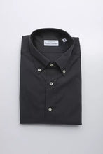 Gray Cotton Men Shirt Robert Friedman