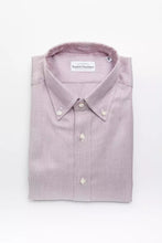 Red Cotton Men Shirt Robert Friedman