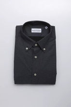 Black Cotton Men's Shirt Robert Friedman