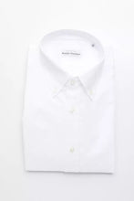 White Cotton Men Shirt Robert Friedman