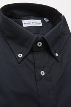 Black Cotton Men Shirt Robert Friedman