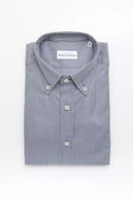 Blue Cotton Men's Shirt Robert Friedman