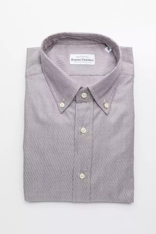 Beige Cotton Men's Shirt Robert Friedman