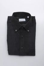 Black Cotton Men's Shirt Robert Friedman