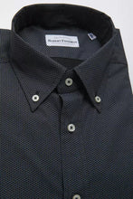 Black Cotton Men's Shirt Robert Friedman